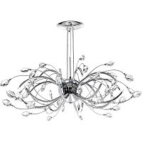 подвесная люстра lightstar tenalia 747164 хром в Кургане