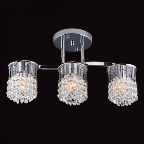 потолочная люстра eurosvet 3222/3 хром strotskis в Кургане