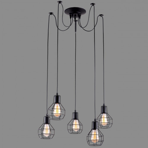 подвесная люстра arte lamp a1109sp-5bk в Кургане