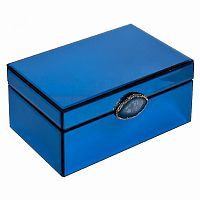 шкатулка синяя 26*9,5*17 см в Кургане