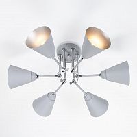 потолочная люстра eurosvet nigella 70052/6 серый/серебро в Кургане