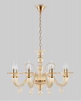 подвесная люстра crystal lux caetano sp-pl8 amber в Кургане