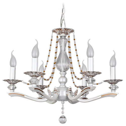 подвесная люстра idlamp eloisa 259/6-whiteplatina в Кургане