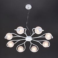 подвесная люстра eurosvet camomile 70089/8 белый с серебром в Кургане