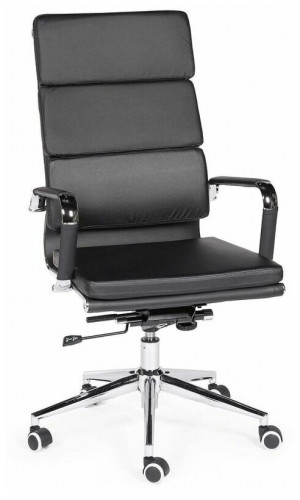 кресло для руководителя norden chairs зуум, обивка: искусственная кожа, цвет: экокожа черная в Кургане