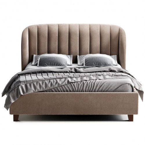 кровать двуспальная 180х200 бежево-розовая tulip в Кургане