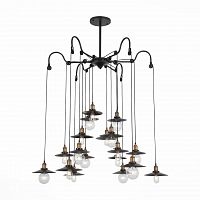 подвесная светодионая люстра st luce curiosita sl270.403.18 коричневая в Кургане