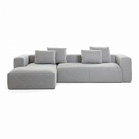 диван blok sofa 3 левый угол светло-серый от la forma (ex julia grup) в Кургане