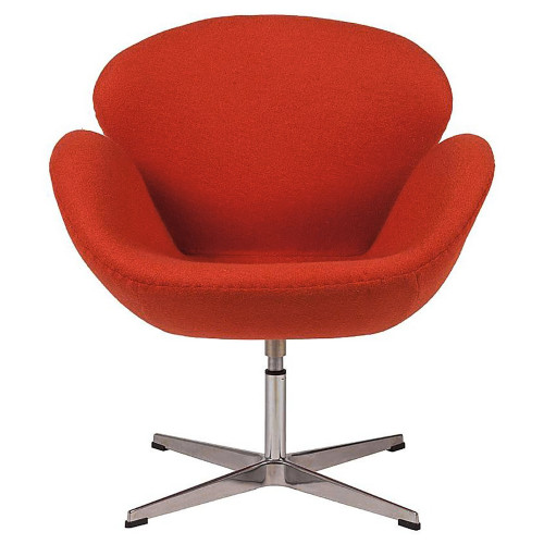 кресло swan chair красное в Кургане