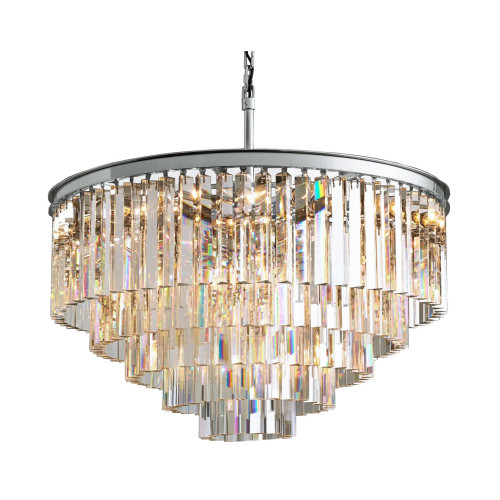 люстра odeon 5 rings chrome серая, прозрачное стекло в Кургане