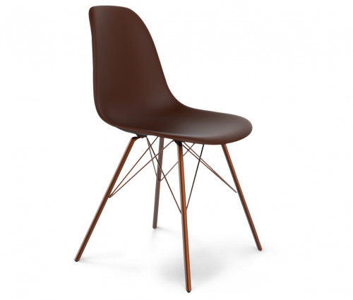 стул dsr коричневый s37 (eames style) в Кургане