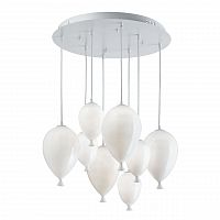 подвесная люстра ideal lux clown sp8 bianco в Кургане