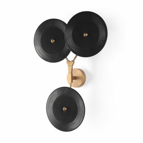 настенный светильник branching discs чёрный в Кургане
