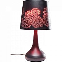 лампа настольная rose мультиколор с рисунком розы в Кургане