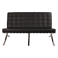 диван barcelona style loveseat sofa прямой черный в Кургане