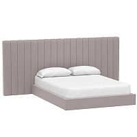 кровать двуспальная с большой спинкой 160x200 серая avalon extended в Кургане