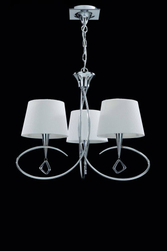 подвесная люстра mantra mara chrome - white 1640 в Кургане