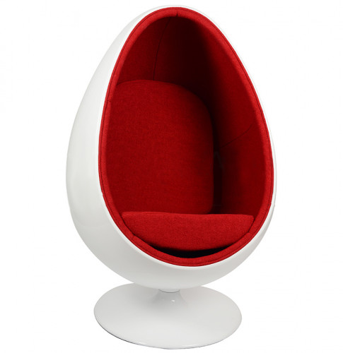 кресло ovalia egg style chair красное в Кургане