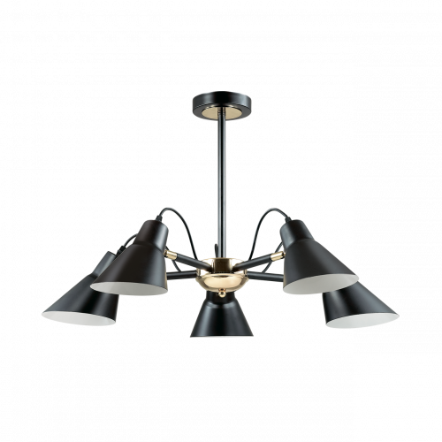 потолочная люстра lumion naomi 3709/5c черная в Кургане