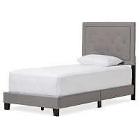 кровать paris linen upholstered gray 120х200 в Кургане