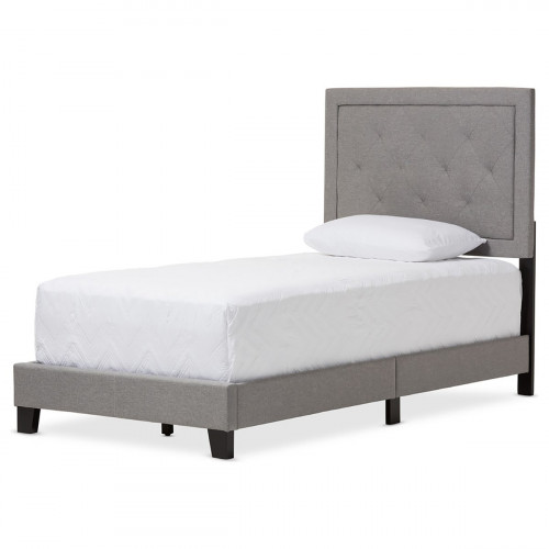 кровать paris linen upholstered gray 120х200 в Кургане