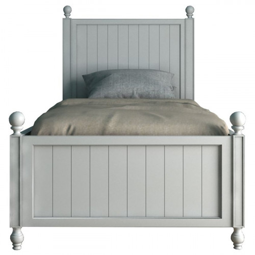 кровать деревянная односпальная 90х190 белая palermo в Кургане