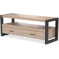 тумба под tv neo loft с двумя ящиками темно-коричневая в Кургане