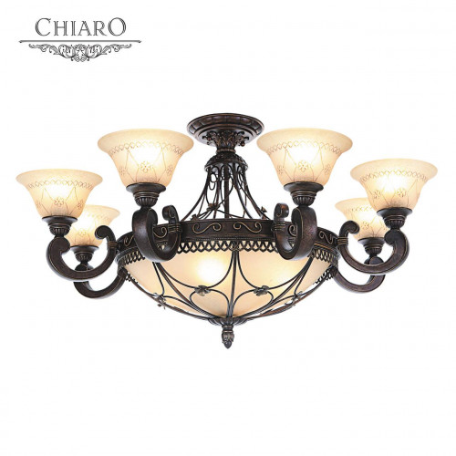 потолочная люстра chiaro айвенго 382012812 бежевая в Кургане
