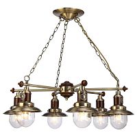 подвесная люстра arte lamp sailor a4524lm-6ab в Кургане