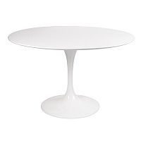стол eero saarinen style tulip table mdf d110 глянцевый белый в Кургане