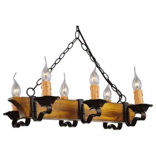 подвесная люстра arte lamp taverna a9525lm-6br в Кургане