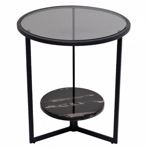 стол журнальный черный d50*50см в Кургане