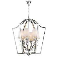 люстра presidential 6 от delight collection белая/никель в Кургане