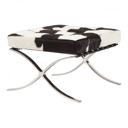 оттоманка barcelona stool бело-черная в Кургане