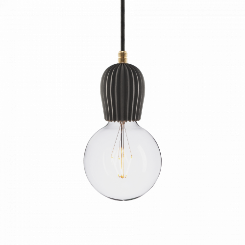подвесной светильник beton rib black brass в Кургане