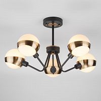 потолочная люстра eurosvet jasper 70093/5 черная белая в Кургане