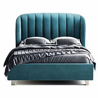 кровать двуспальная 160х200 бирюзовая tulip в Кургане