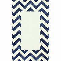 ковер zig zag синий с квадратом 160х230 в Кургане