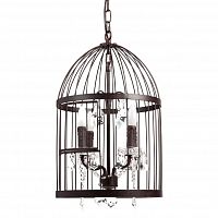 люстра vintage birdcage (51*34*54) коричневая в Кургане