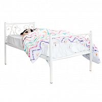 кованая кровать детская 80х190 белая лацио kids в Кургане