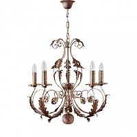 люстра 4962/5_v2520 от mm lampadari коричневая в Кургане