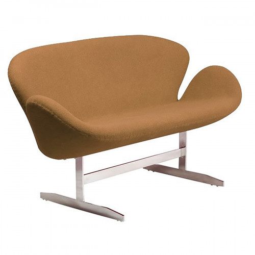диван swan sofa прямой коричневый в Кургане