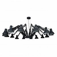 подвесная люстра arte lamp ragno a2043sp-16bk черная в Кургане