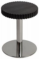 стол журнальный onduline 1 - ash wengé stained chromed metal 180392-1 черный в Кургане