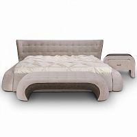 кровать двуспальная 180х200 бежевая meridian в Кургане