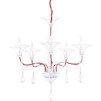подвесная люстра arte lamp artefact a3225lm-5wh белая в Кургане
