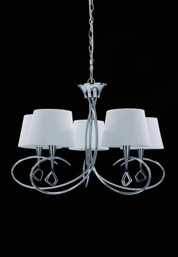 подвесная люстра mantra mara chrome - white 1641 в Кургане