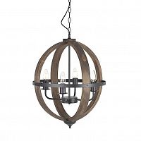 люстра на 4 рожка коричневого цвета в Кургане