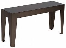 стол журнальный hermes black glass 100 см черный в Кургане