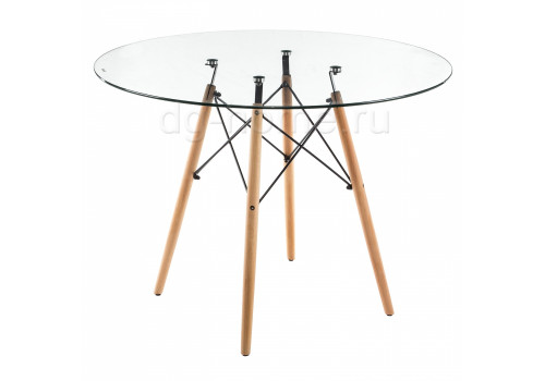стол стеклянный nixon (eames style) натуральное дерево в Кургане